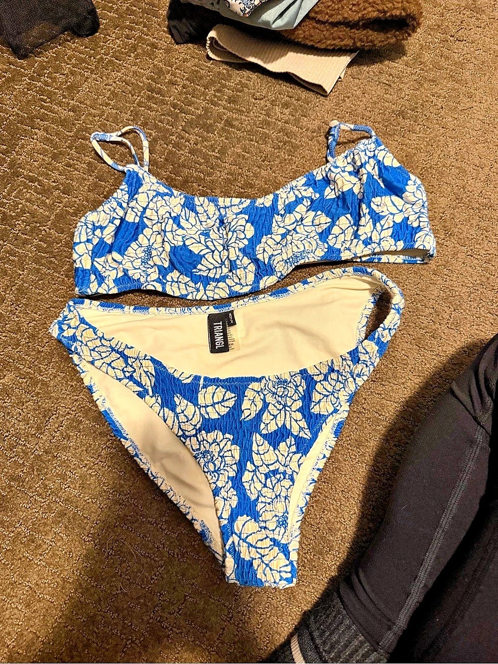 Triangl Vinca Indigo Floral Bikini Set